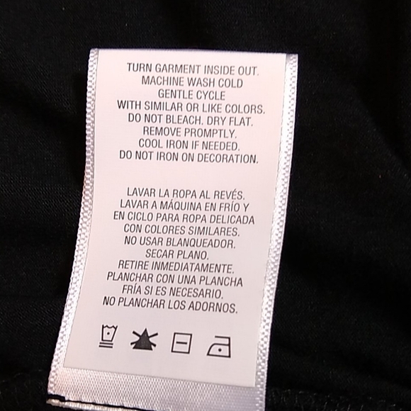 Jacqueline Smith Womens Small Black Studded Round Neck Tee T Shirt Mob Wife - Picture 7 of 9